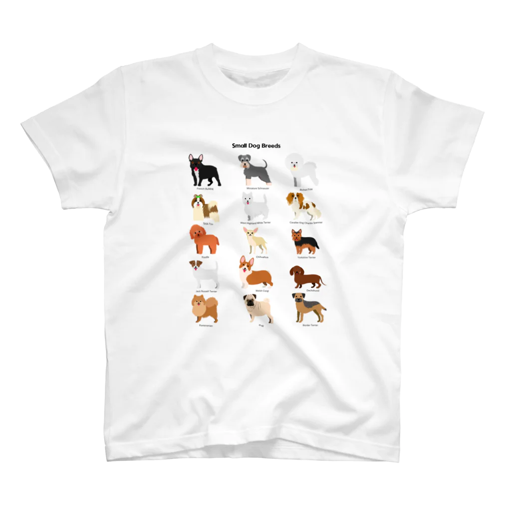 StudioAyutakaの小型犬種類一覧Tシャツ スタンダードTシャツ