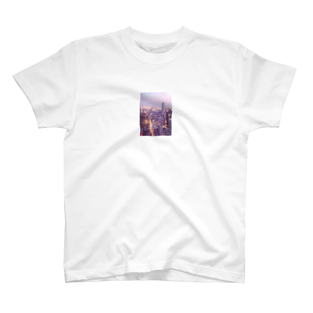 La Rose FleurのNight View in Chicago Regular Fit T-Shirt