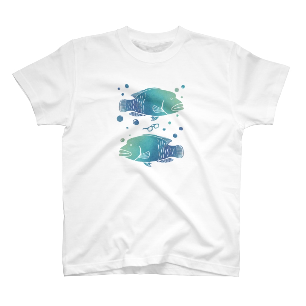 ムクデザインのメガネモチノウオ。 Regular Fit T-Shirt