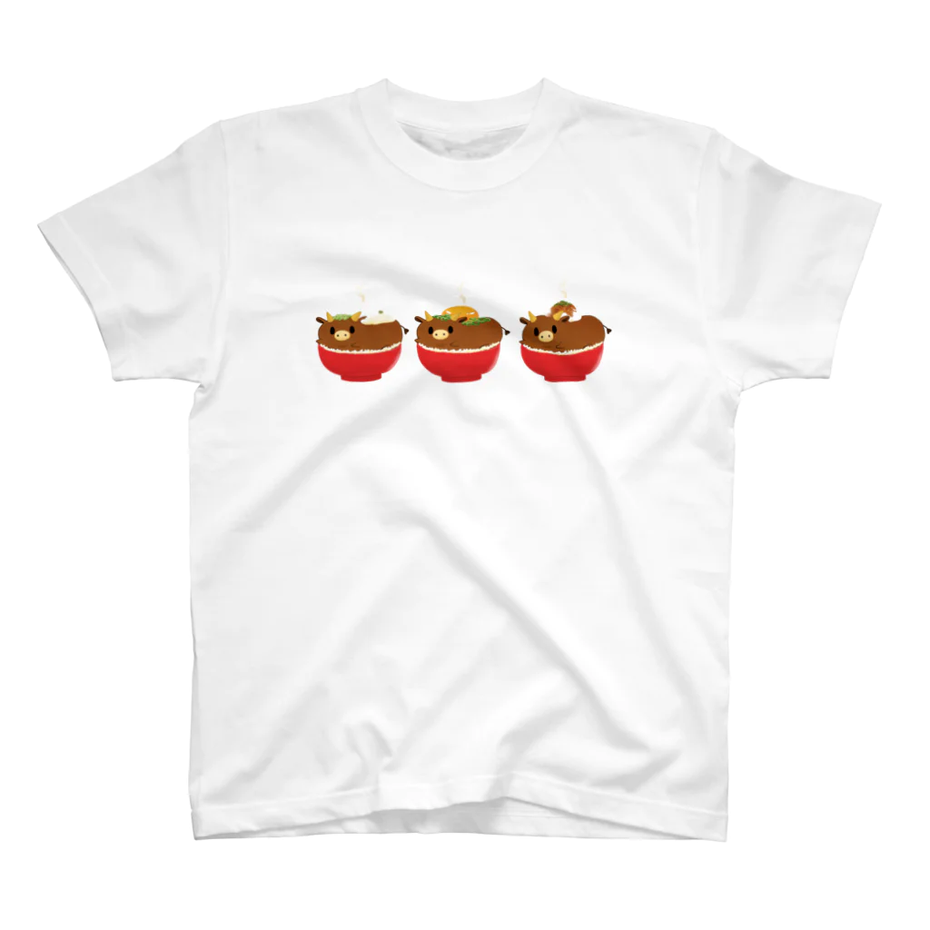 穂海ほのほのとねこにゃんぱのお店のさあ、お食べなさい(｀；ω；´) Regular Fit T-Shirt