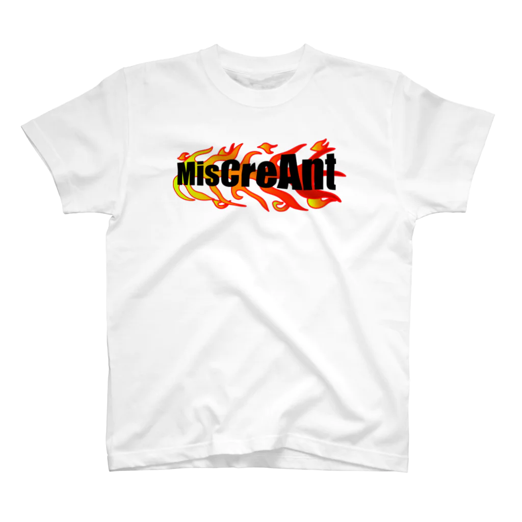 MisCreAntミスクリアントのMisCreAntファイヤー スタンダードTシャツ