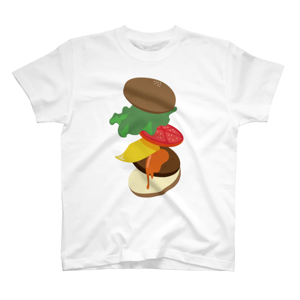 AWESOME HAMBURGERのチーズバーガー スタンダードTシャツ