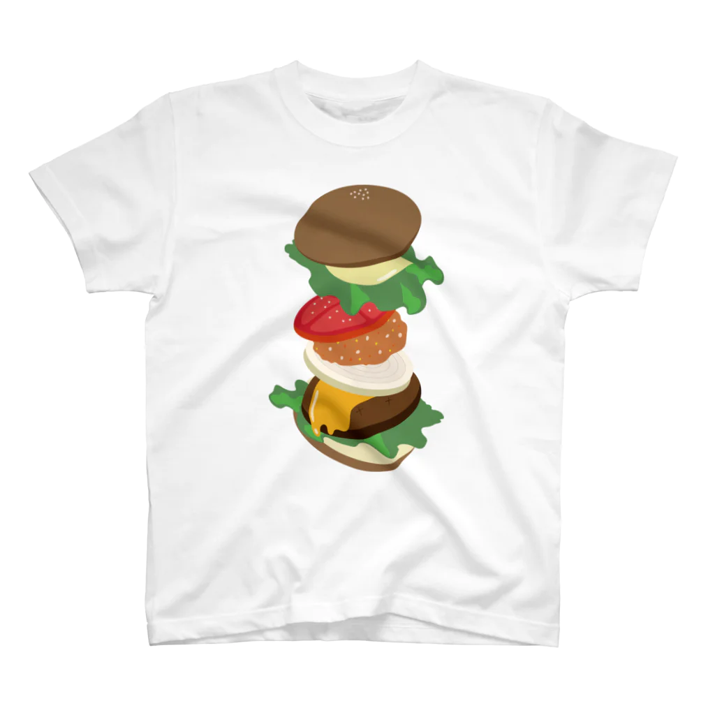 AWESOME HAMBURGERのクラシックバーガー スタンダードTシャツ