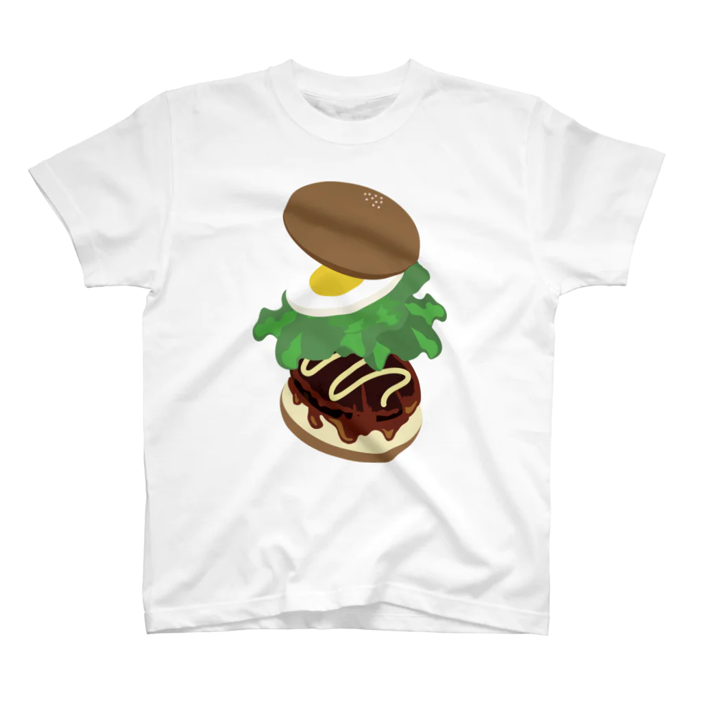 AWESOME HAMBURGERのてりたまバーガー スタンダードTシャツ