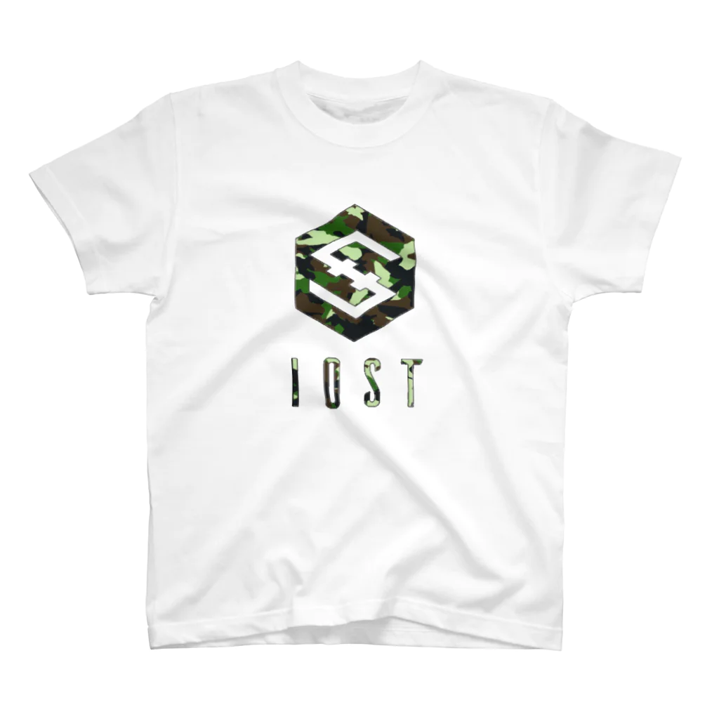 IOST_Supporter_CharityのIOST 【迷彩ロゴ】シリーズ スタンダードTシャツ