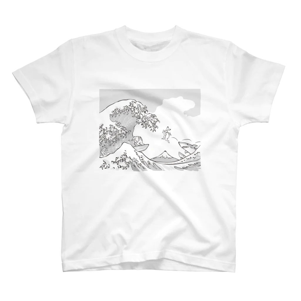 HOUSOのGIGA「冨嶽の白兎」 Regular Fit T-Shirt