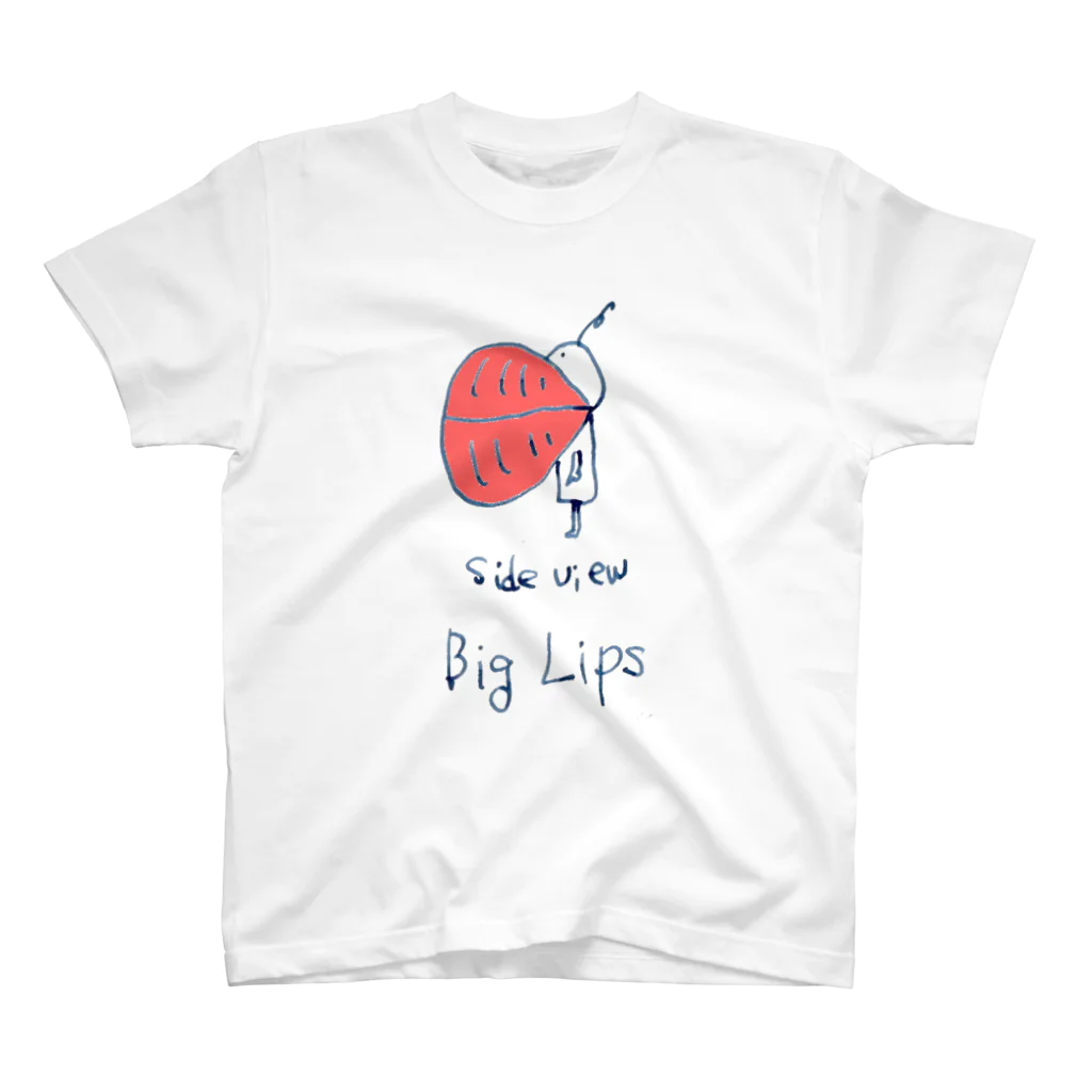 shoshi-gotoh 書肆ごとう 雑貨部のBig Lips スタンダードTシャツ