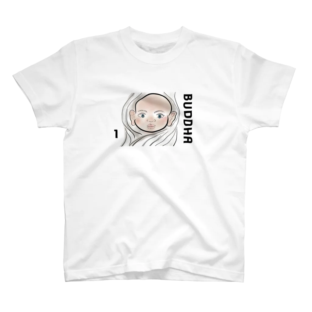 Channel_Doorknobチャンネルドアノブの赤ちゃん仏陀Tシャツ スタンダードTシャツ