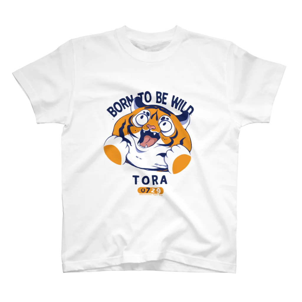 茶魔のBORN TO BE WILD (COLOR) スタンダードTシャツ