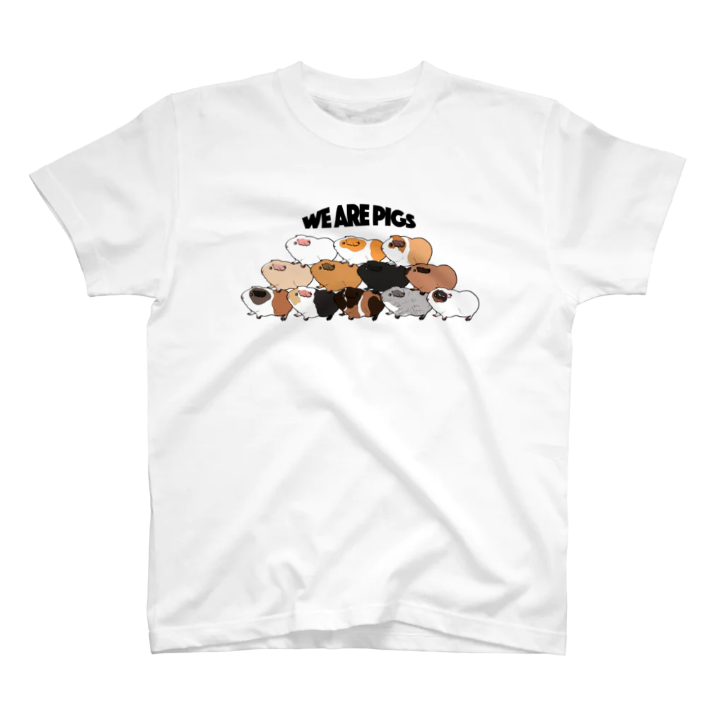 nins・にんずの我らモルモットwe are pigs スタンダードTシャツ