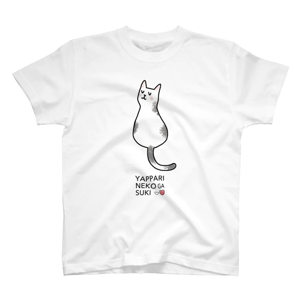 いぬねこGOGOのすまし猫（黒ブチさん） Regular Fit T-Shirt