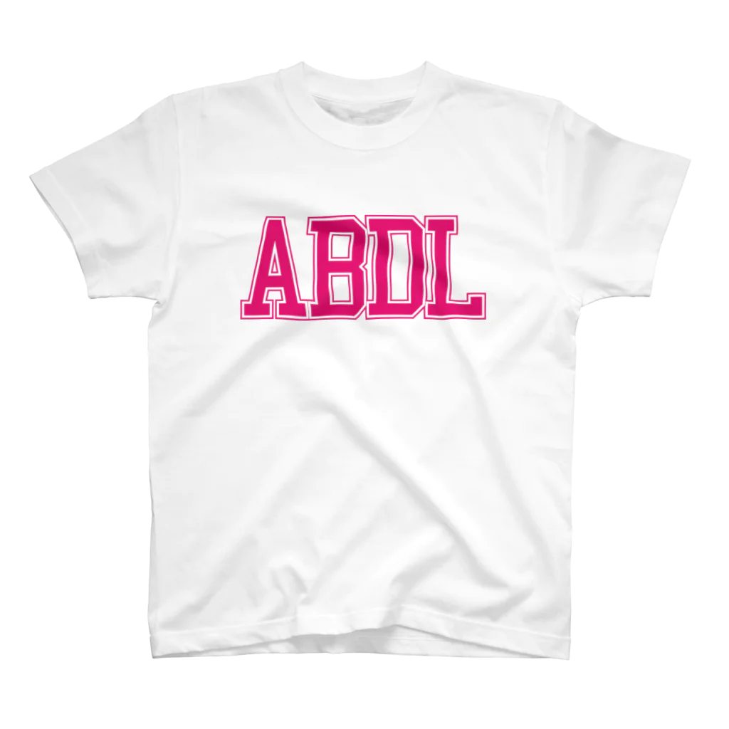 ABDL wearのABDL カレッジ（ピンク） スタンダードTシャツ