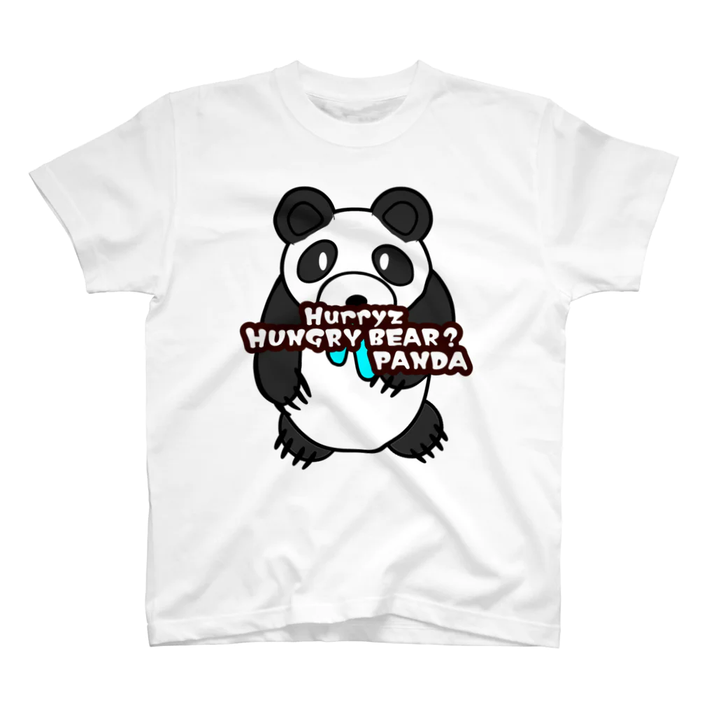 Hurryz HUNGRY BEARのHurryz HUNGRY PANDA? スタンダードTシャツ