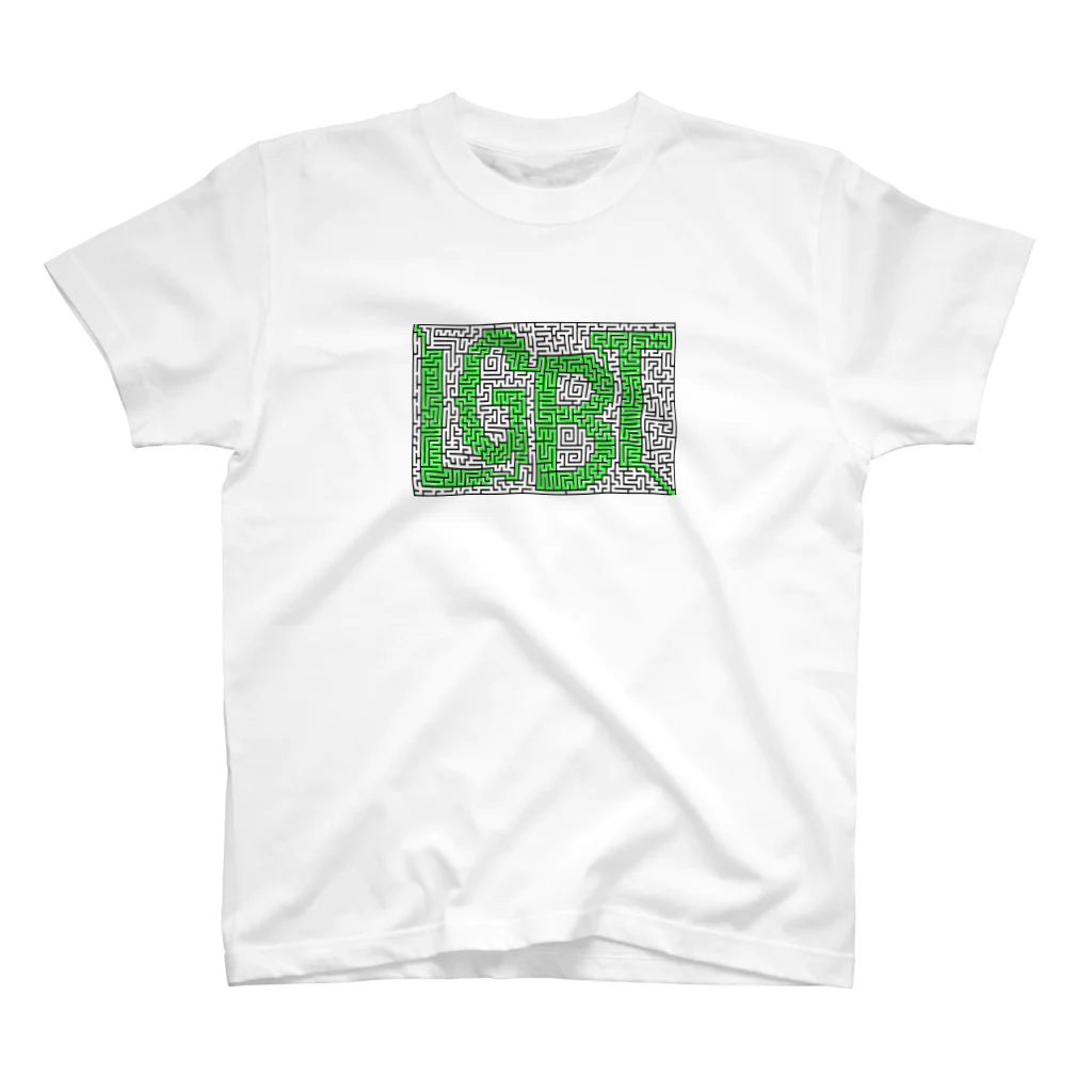 MP0制作の迷路でLGBT（緑色） スタンダードTシャツ