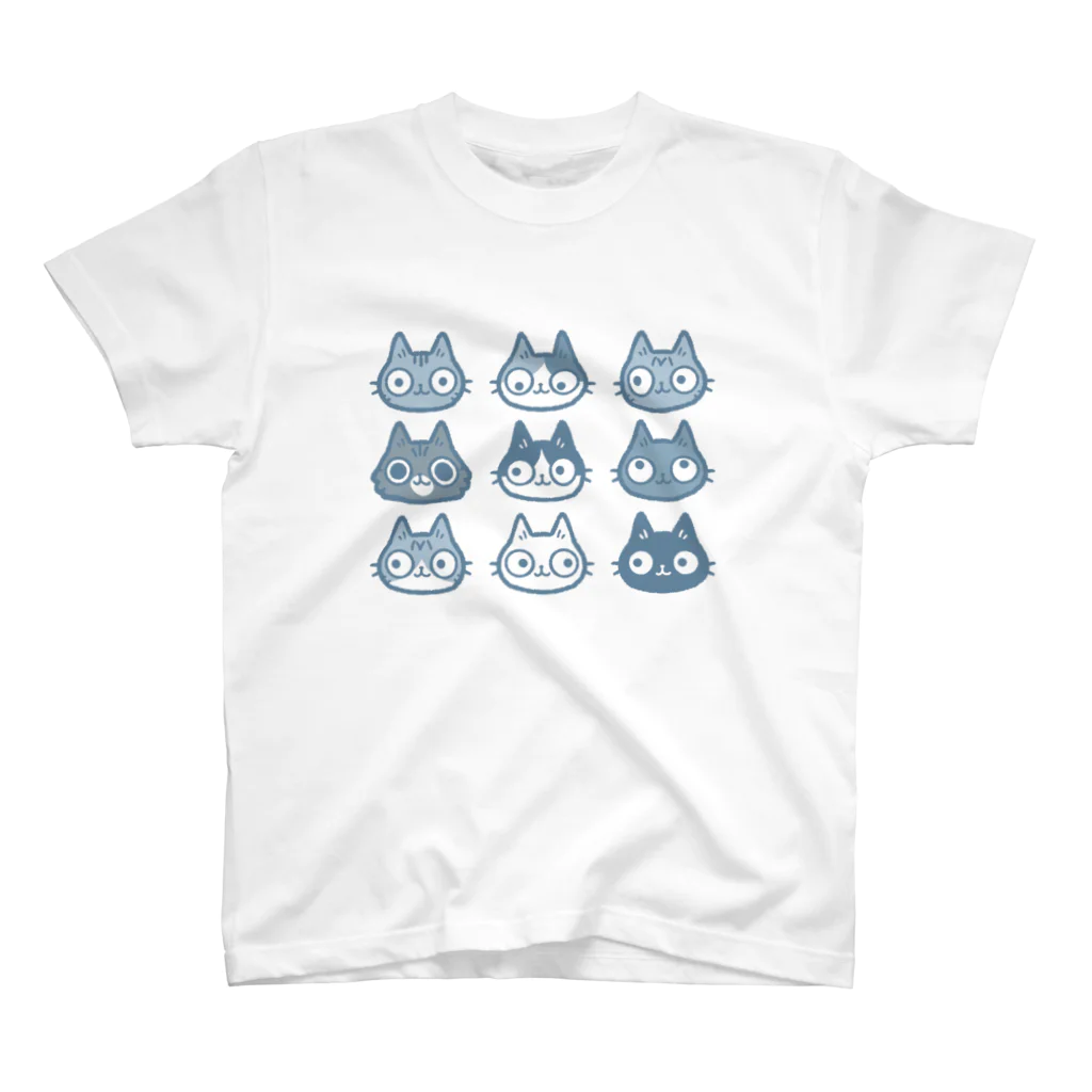 はぴねこ。の猫いっぱい スタンダードTシャツ
