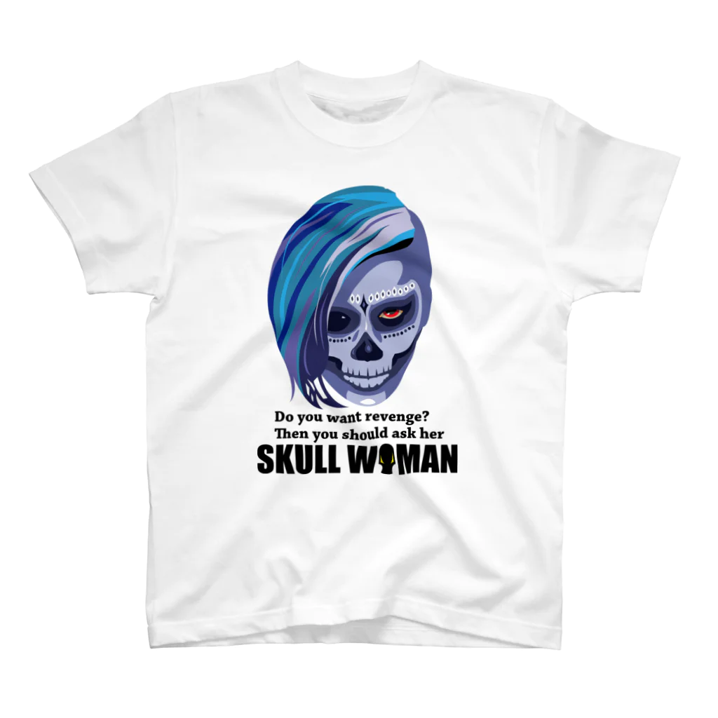 月が輝くこんな夜にのSkull woman スタンダードTシャツ