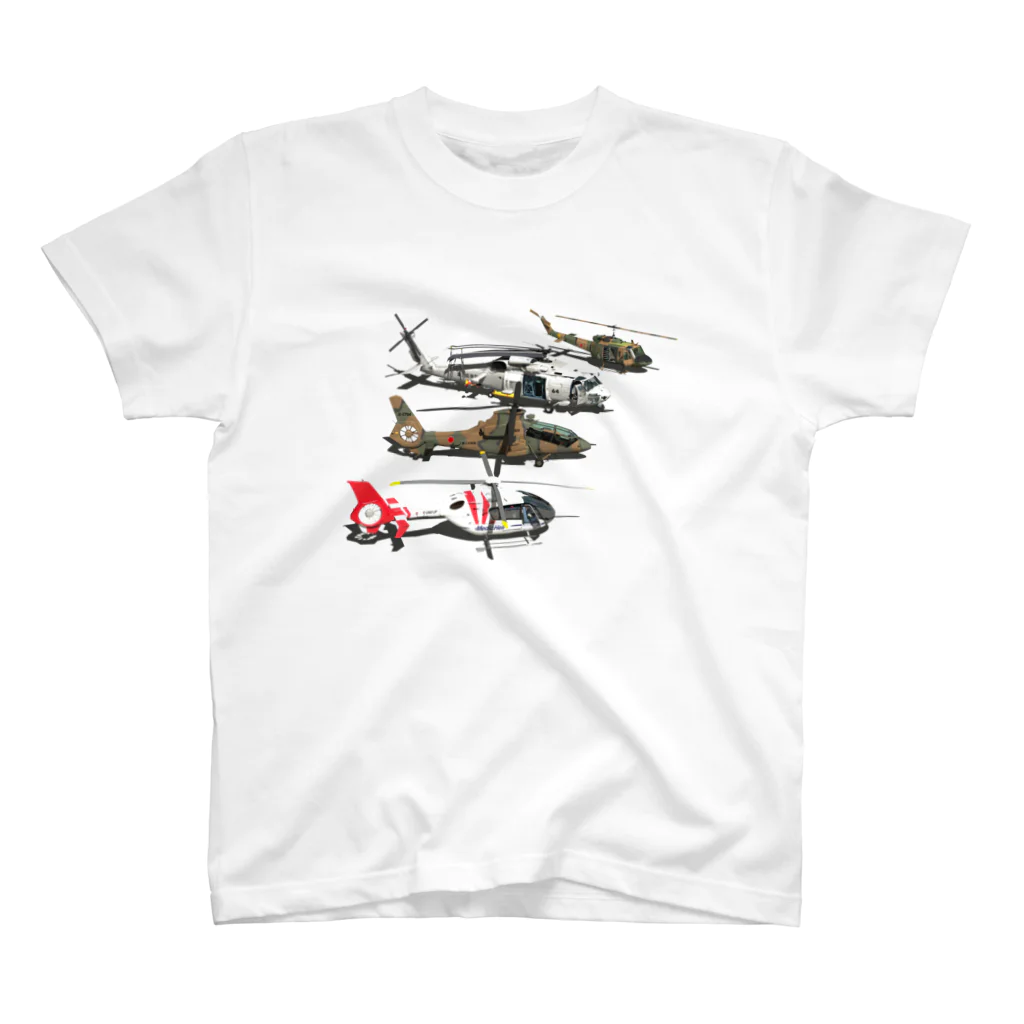 3DCGからのぉ～の4heli2 スタンダードTシャツ