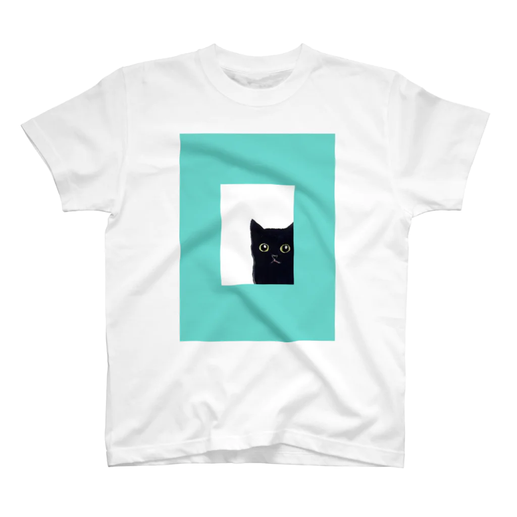 WAMI ARTの猫の窓 スタンダードTシャツ