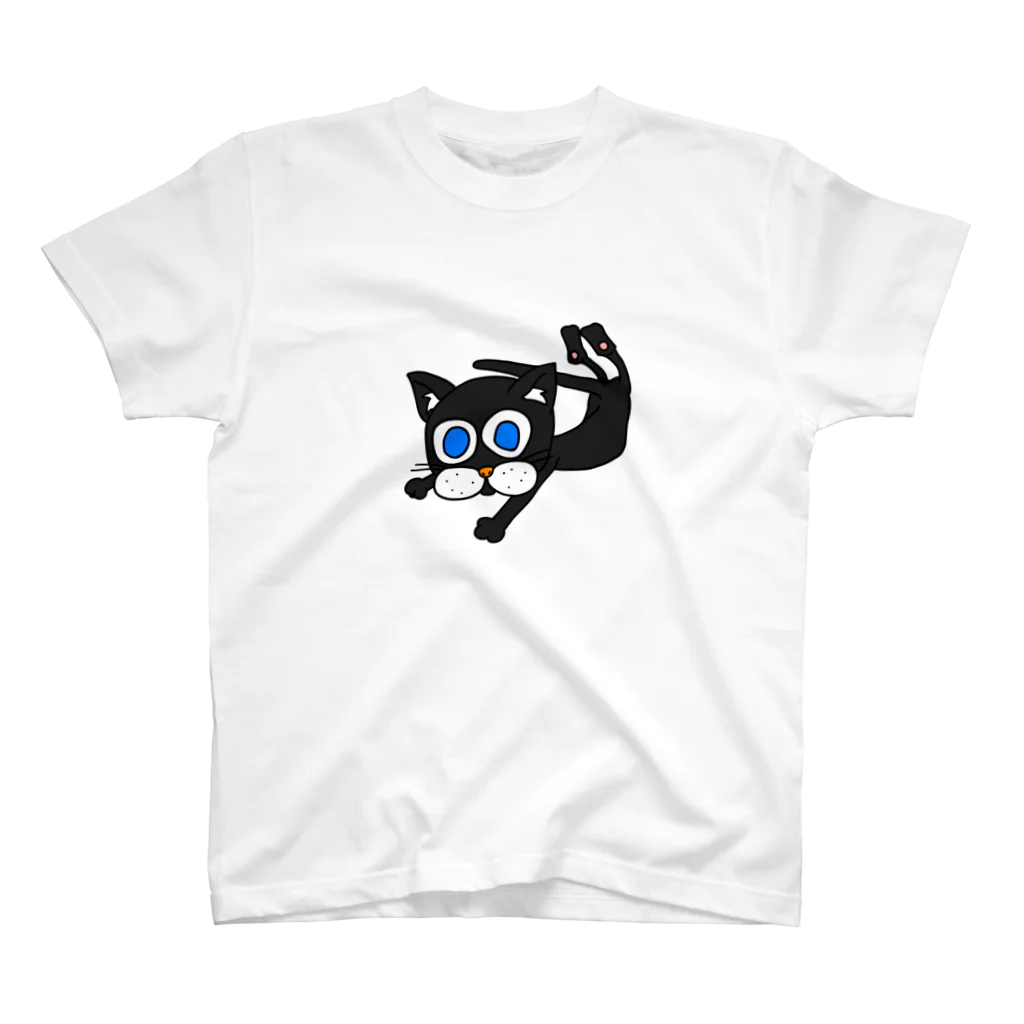 アニマルズチャンネルのチビのクロねこ スタンダードTシャツ