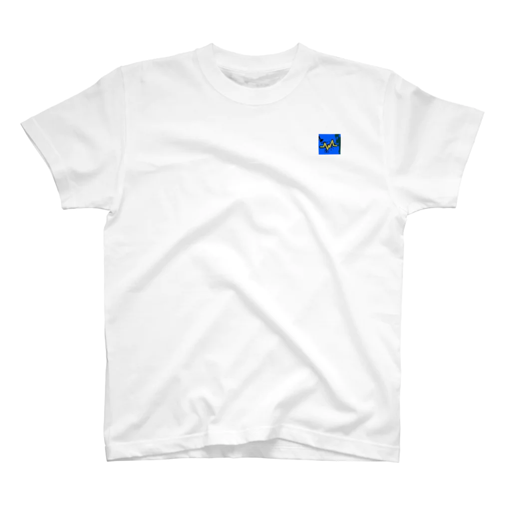 BoragiSHOPの心電図とちゃっかりブルドッグ Regular Fit T-Shirt