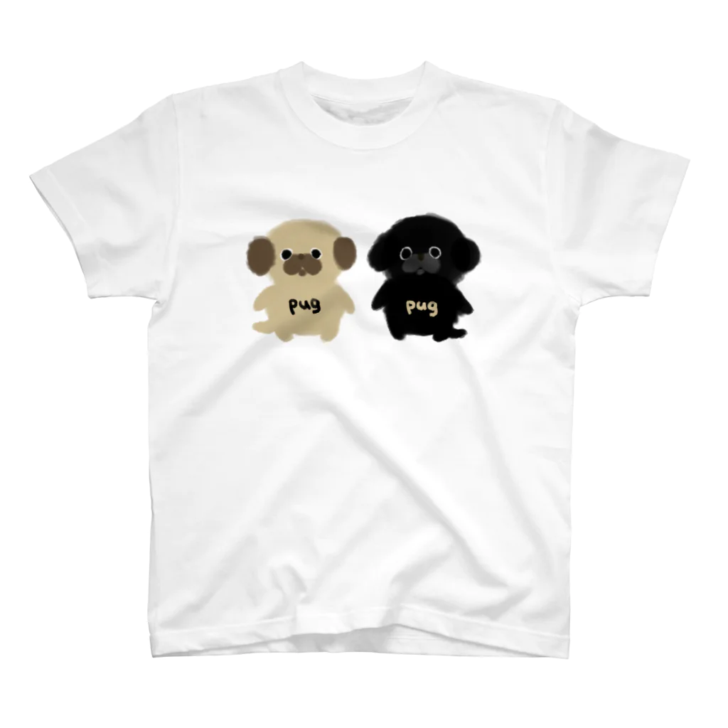 one-naacoのpug &pug スタンダードTシャツ