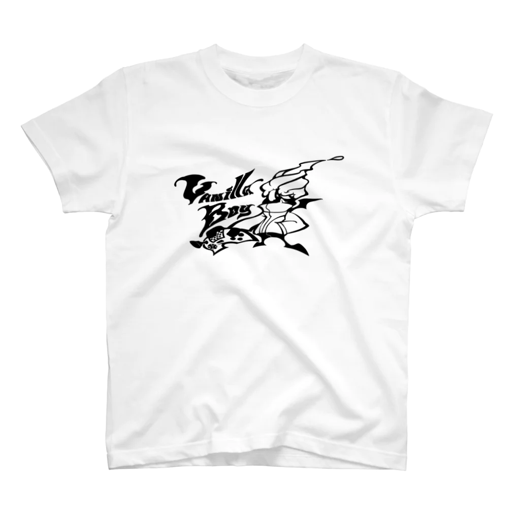 チョコヴァニラ洋装店の黒ロゴ ヴァニ坊T Regular Fit T-Shirt