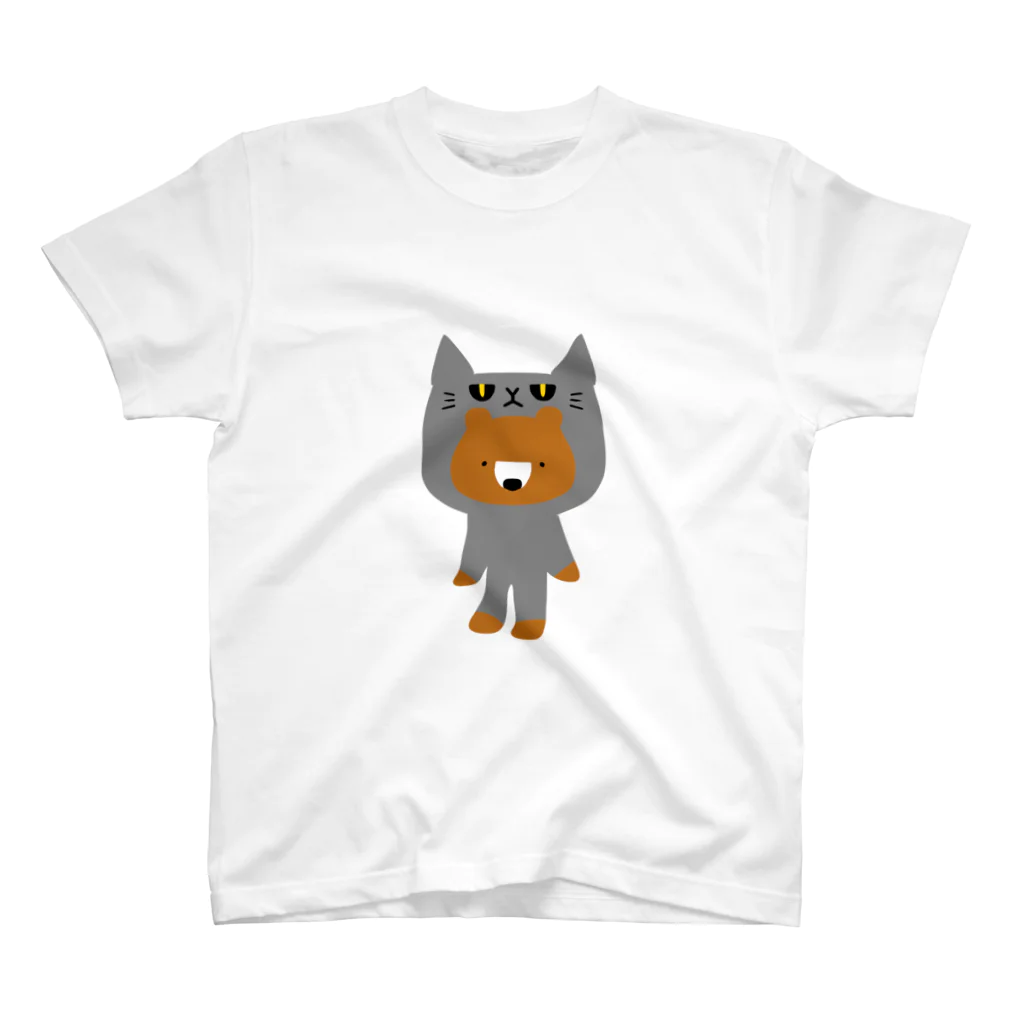 エクレアンショップの猫のふりをするクマ Regular Fit T-Shirt