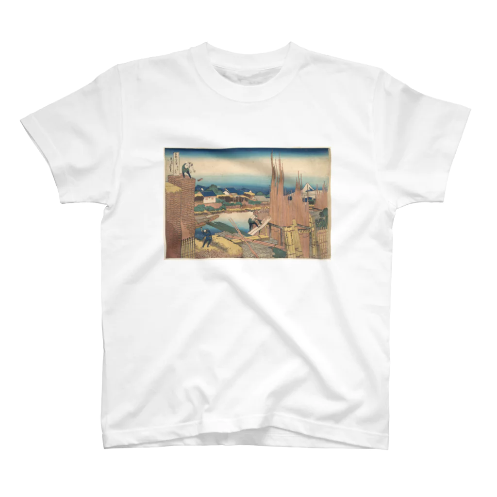 日本の名画の富獄三十六景・本所立川 スタンダードTシャツ