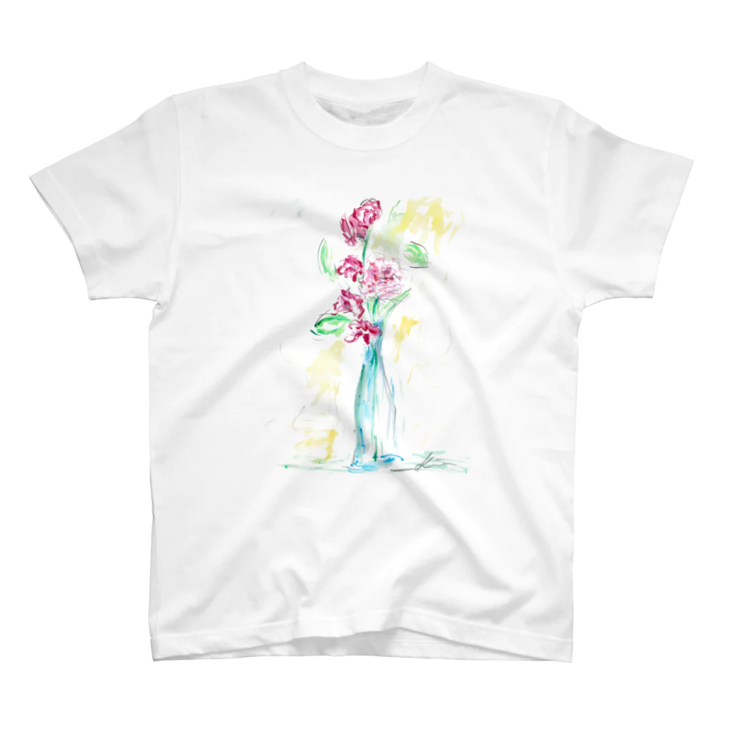 Makki ArtのFlower scketchi2 スタンダードTシャツ