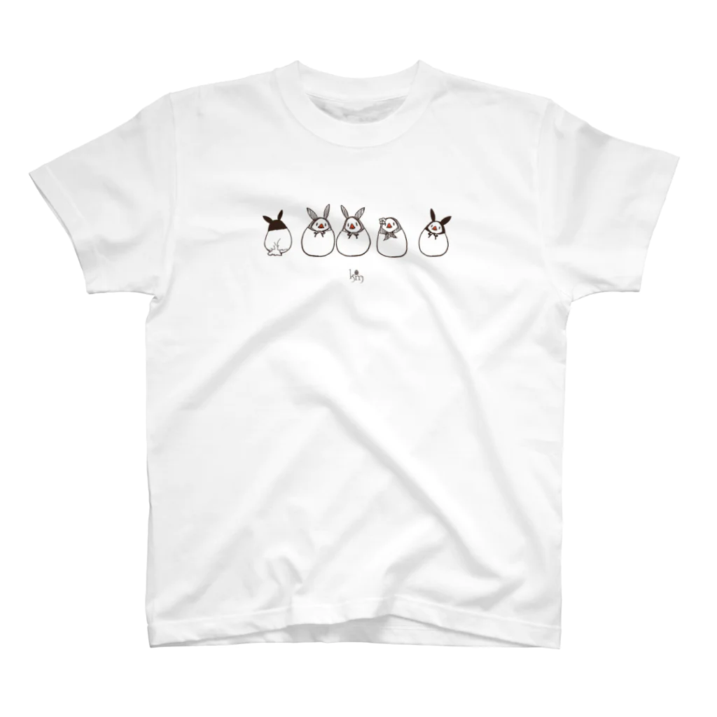 ことりマニア＠SUZURIのうさ文鳥（A） Regular Fit T-Shirt