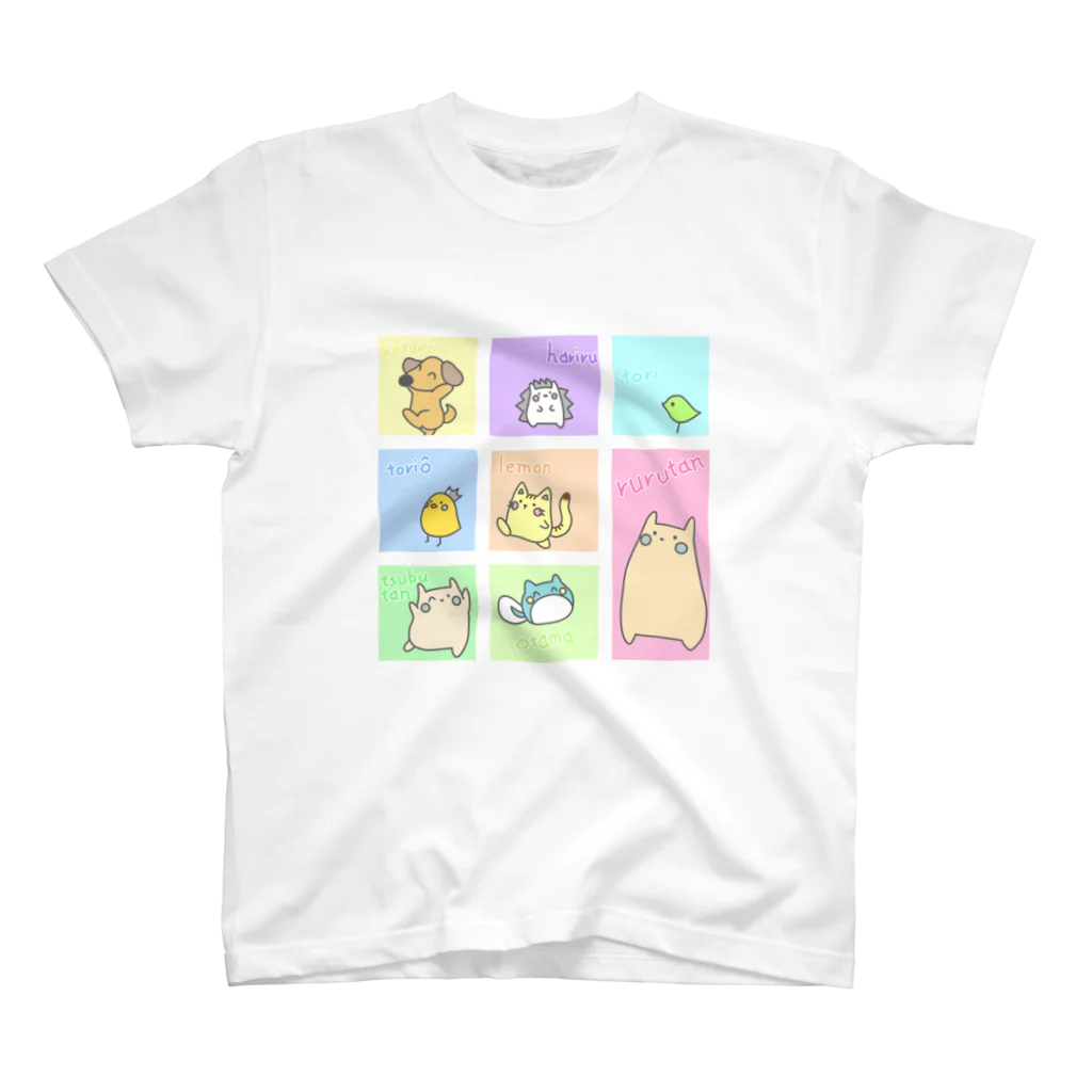 ruru_yuruyuruのるるたんファミリー スタンダードTシャツ