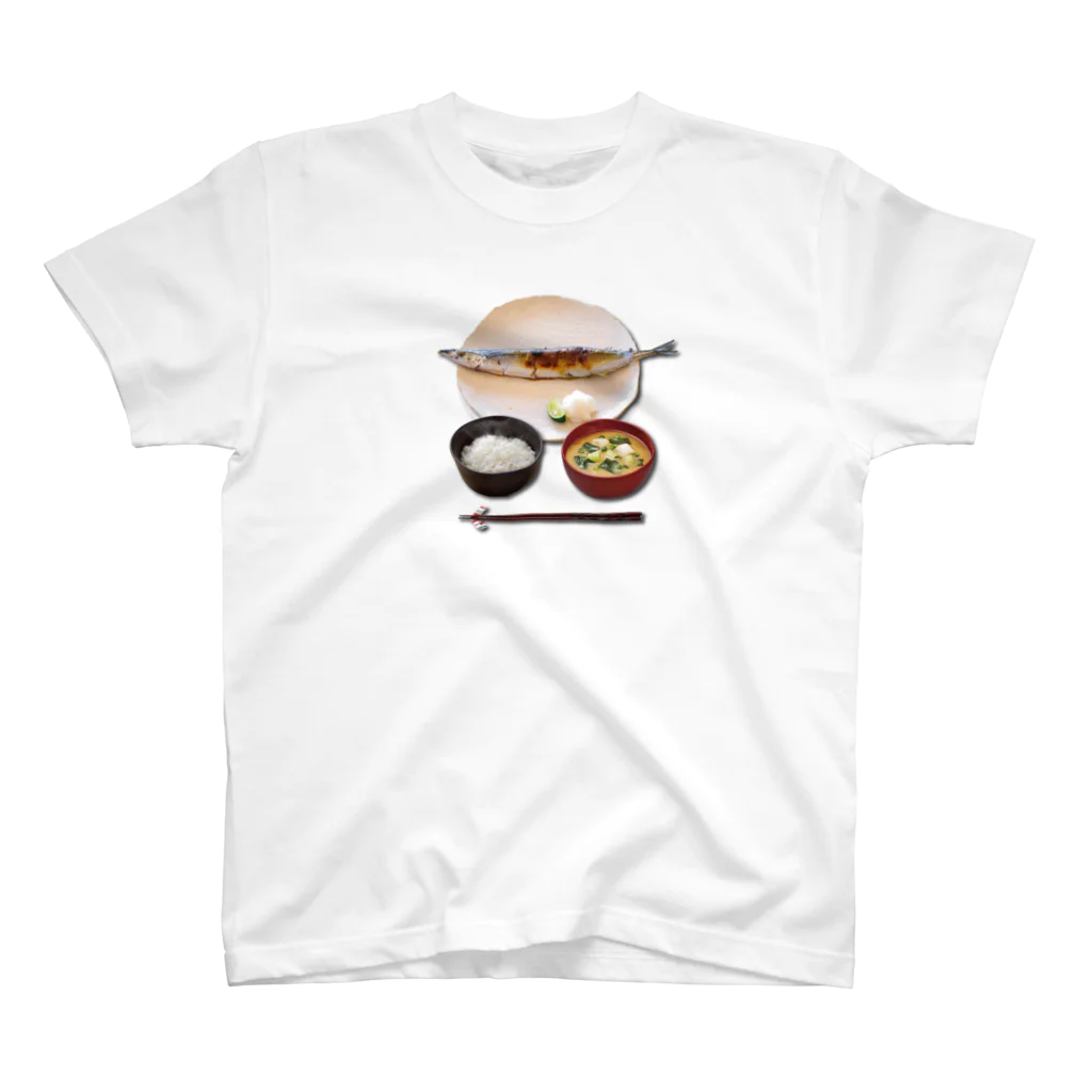 まる屋の朝ごはん定食 Regular Fit T-Shirt