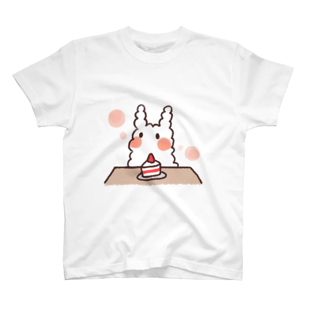 K.momokoのうさぎのウミウシ(ケーキver.) スタンダードTシャツ