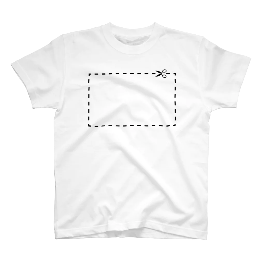 Remarkable Itemsの切り抜き線（黒） スタンダードTシャツ