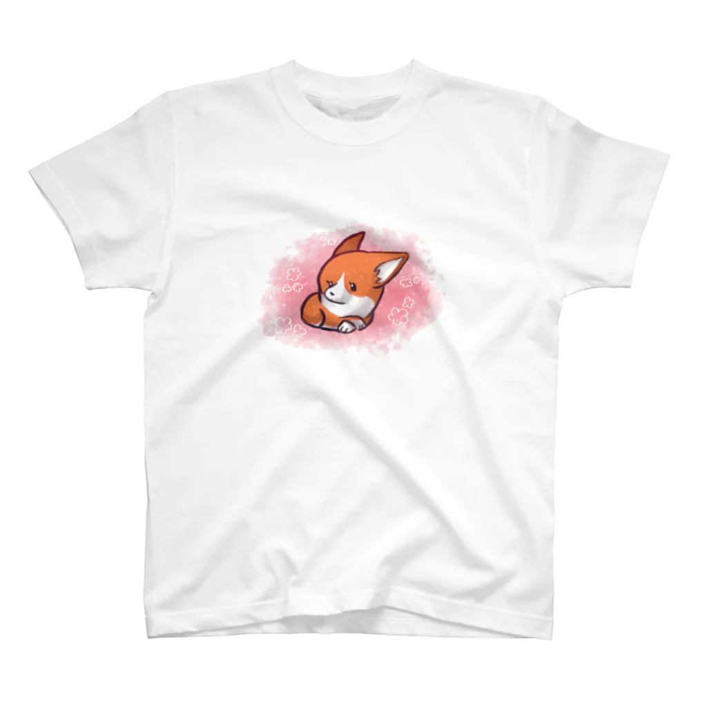 くろねこのふんわりコーギー スタンダードTシャツ