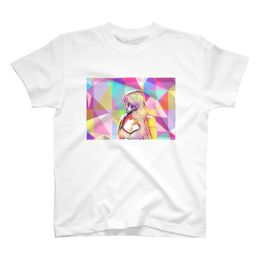 EMOTIONAL GRAYのセクシーなポリゴン宇宙人 Regular Fit T-Shirt