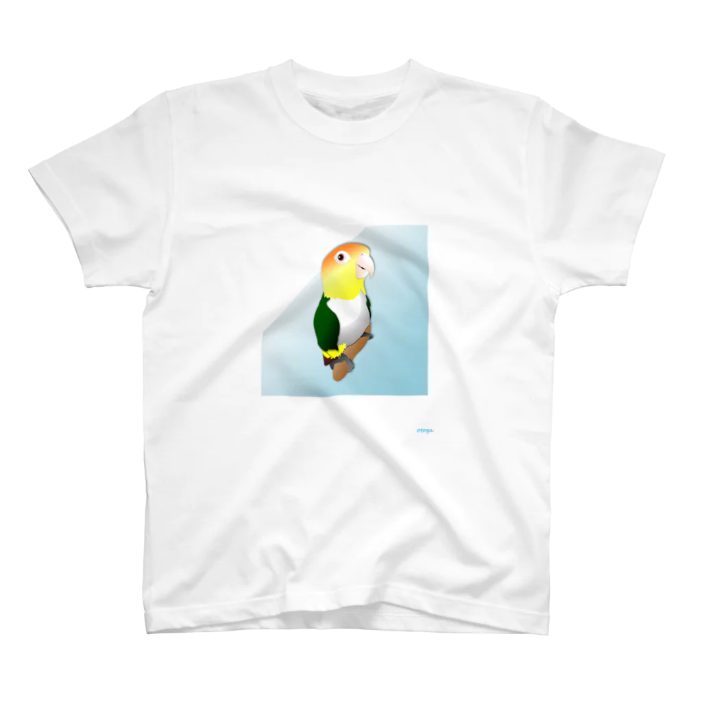 otogaのシロハラインコ スタンダードTシャツ