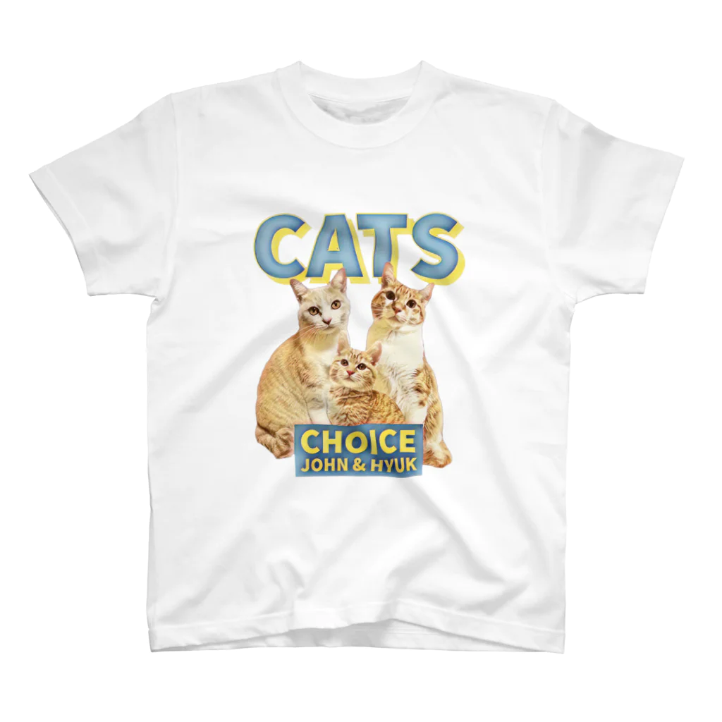 Yaongi_Factoryの3cats スタンダードTシャツ