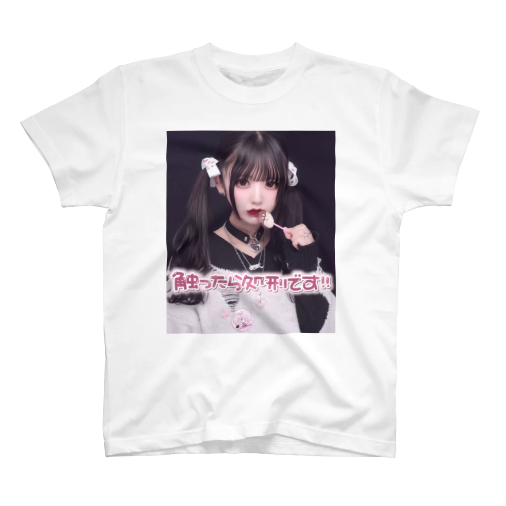 はちゃんすとあの超絶はちゃんTシャツ・触ったら処刑です スタンダードTシャツ