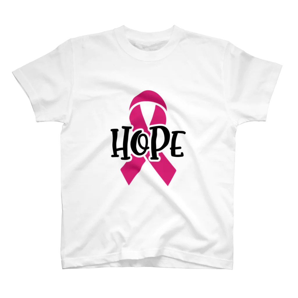 Fred HorstmanのBreast Cancer HOPE  乳がんの希望 Regular Fit T-Shirt