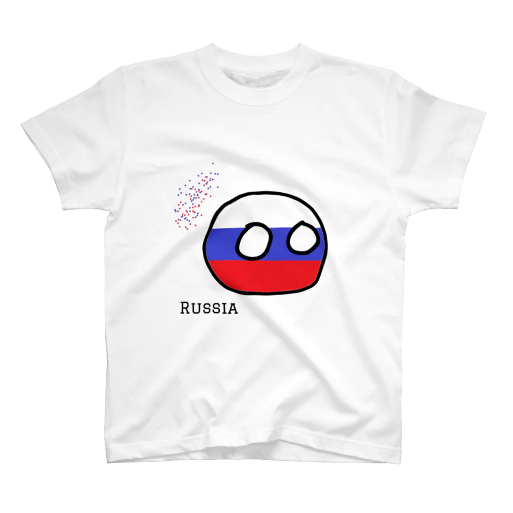 ポーランドボールSHOPのろしあ（Russia） スタンダードTシャツ