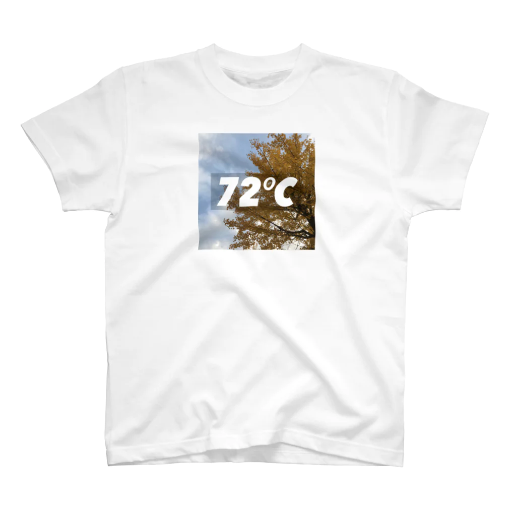 Ku×Ha=72 の72℃(イチョウver) Regular Fit T-Shirt