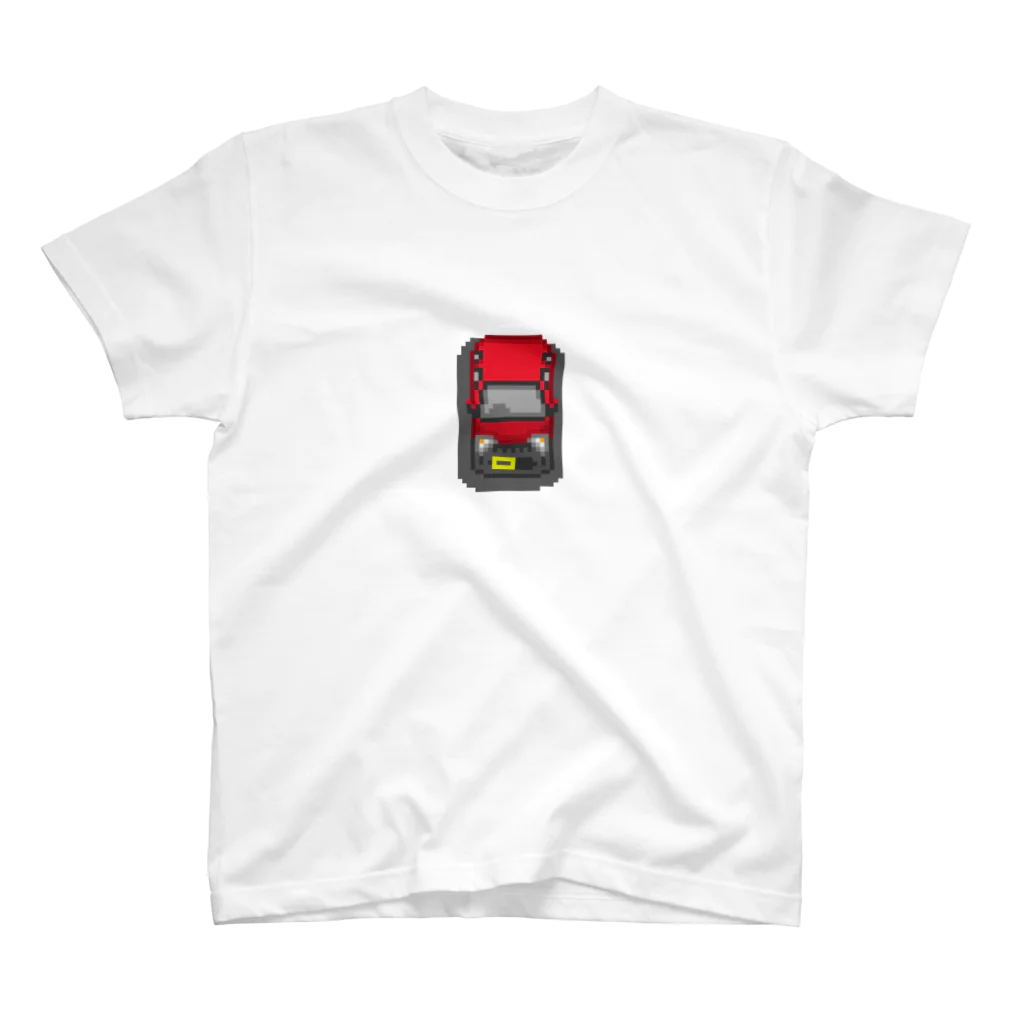 どうなつのドット絵車（レッド） Regular Fit T-Shirt