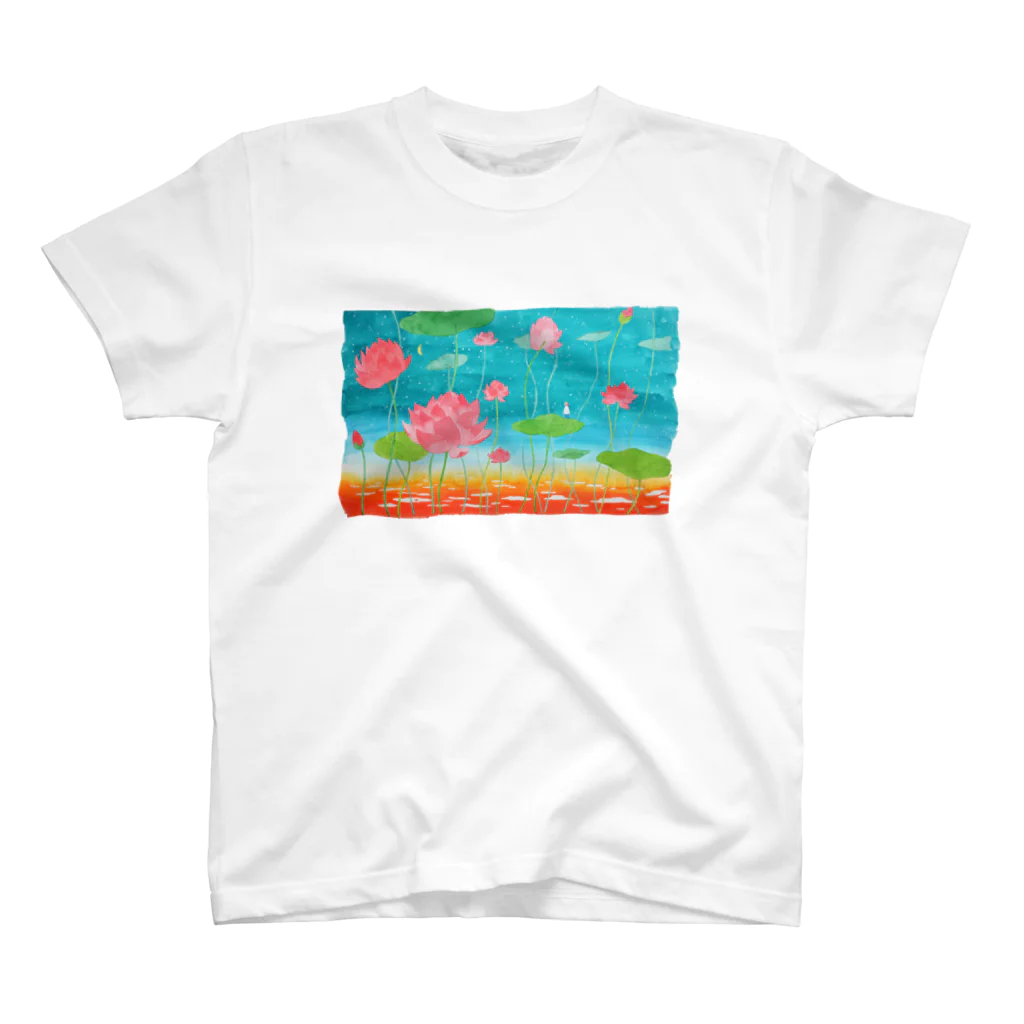 モタッティの庭の雲つきぬけて空めざす夢 スタンダードTシャツ