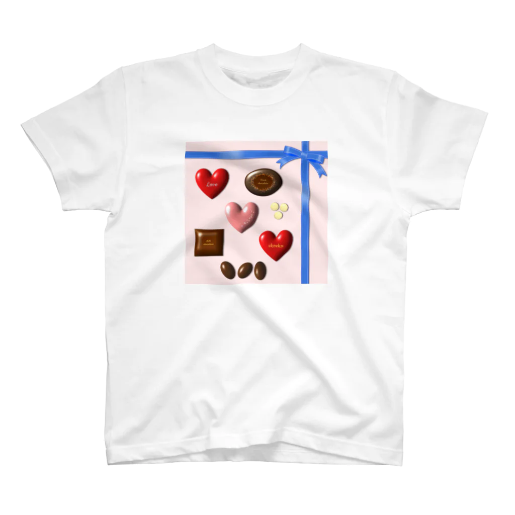 ekoeko ショップのSweet heart ♡チョコレート Regular Fit T-Shirt