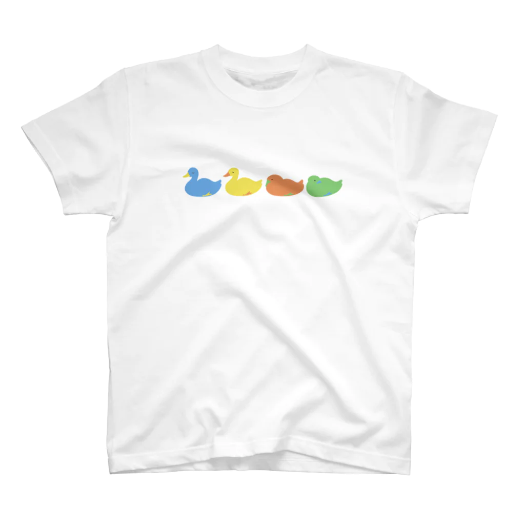 U0の眠たいアヒル(カラフル) スタンダードTシャツ