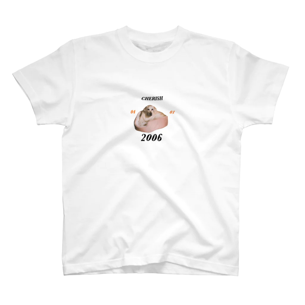 愛犬チェリッシュの公式グッズのチェリッシュ誕生日 スタンダードTシャツ