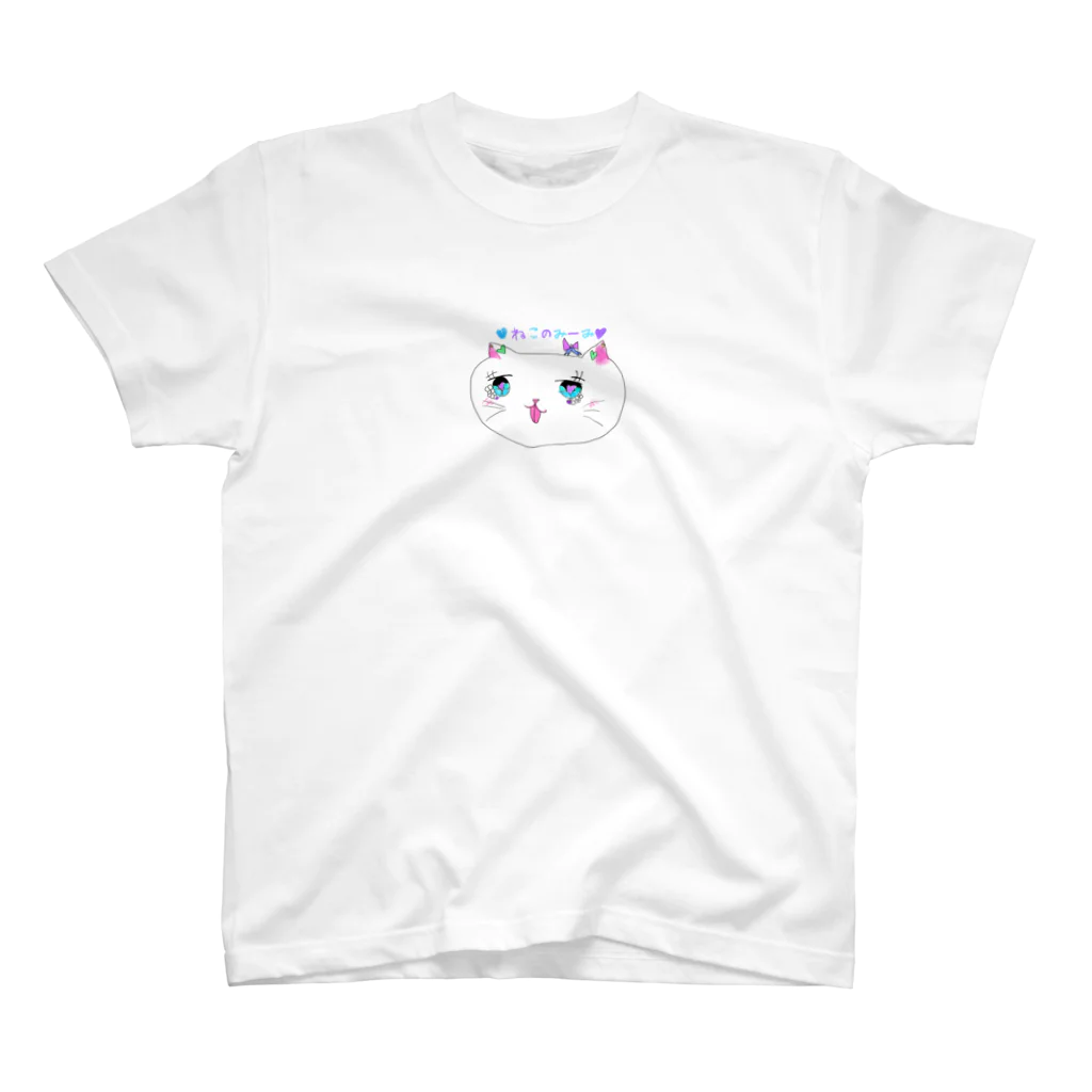 松もん堂のねこのみーみ　ミニ スタンダードTシャツ