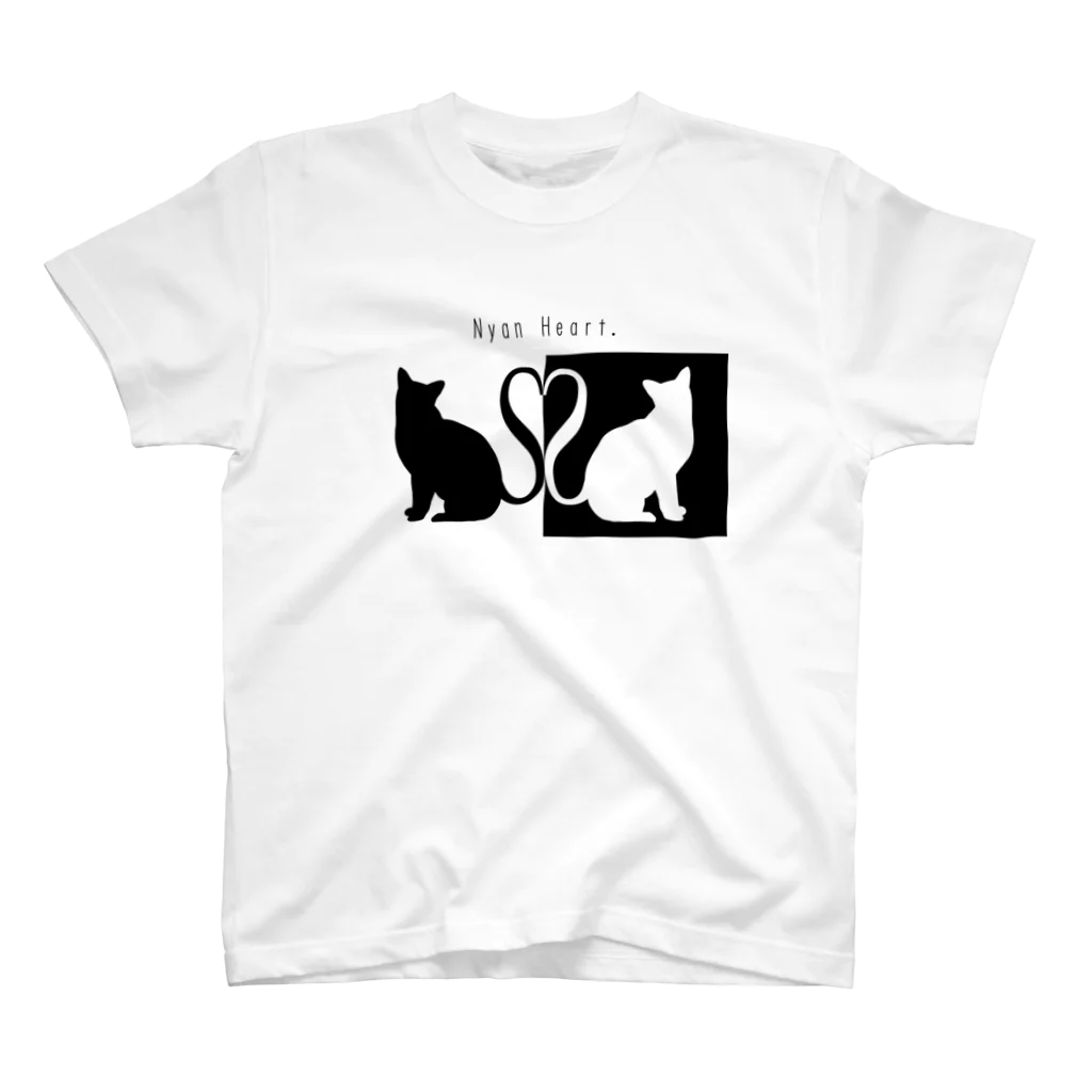 cat hand worksのNyan Heart. Regular Fit T-Shirt