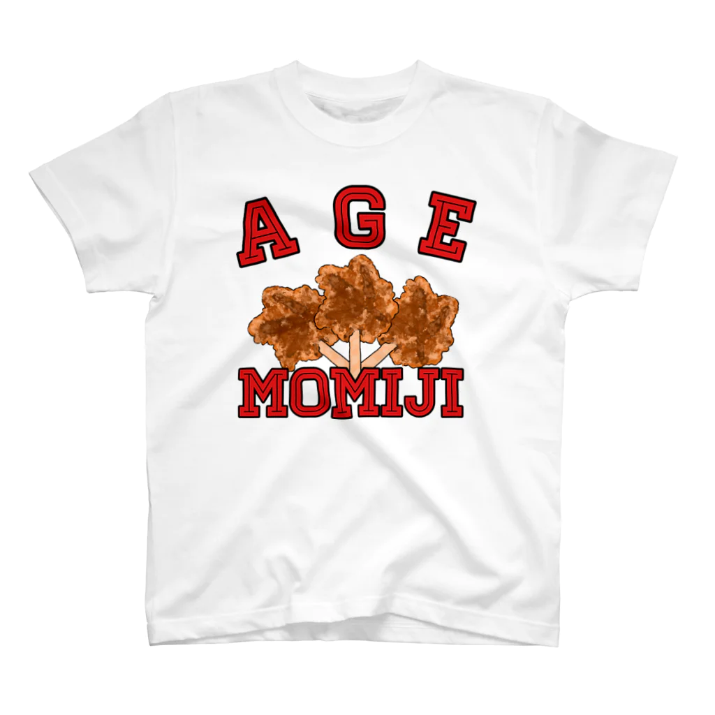 ヘンテコデザイン専門店　SYUNLABOのAGE MOMIJI Regular Fit T-Shirt